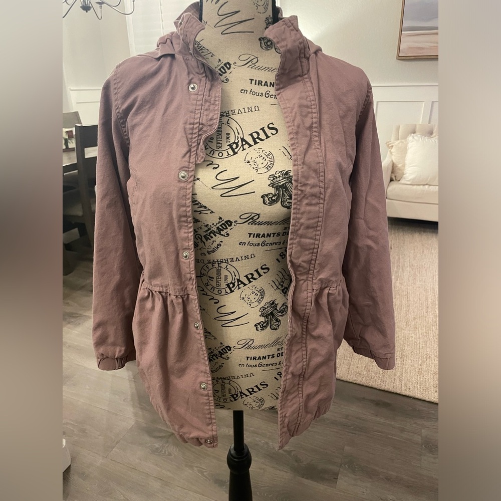 Cat & Jack Girl’s Dusty Plum Cotton Jacket